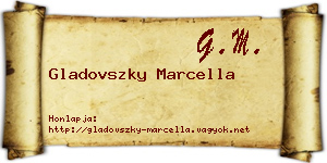 Gladovszky Marcella névjegykártya